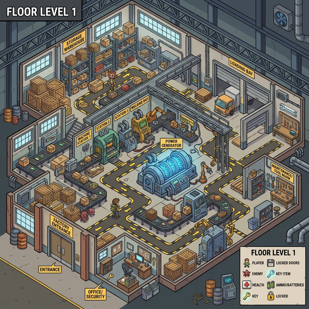 Dandys World R34 Map Layout